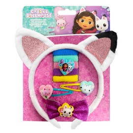 Joytoy Gabby's Dollhouse Hair Accessories Set with Cat Ears, 5 Hair Bands and 3 Hair Clips 16.5 x 2 x 20.5 cm