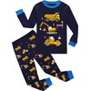 Little Hand Construction Truck Pajamas for Boys Dump Truck Long