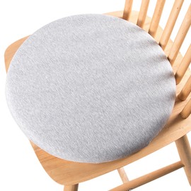 Dafape Seat Cushion Chair Pad, Round Non-Slip Comfortable Floor Soft Dining Chairs Office Bedroom Living Room Kitchen Chair Cushions Indoor (Gray)