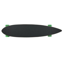 Moose Bamboo Pintail Longboard 9" x 43" 70mm 80a Bigfoot Green Wheels