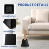 MixDora Bed Risers 4 Inch Heavy Duty Furniture Risers Square