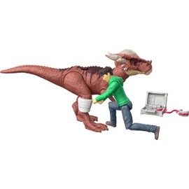 Mattel Jurassic World: Chaos Theory Storypack, Human & Dinosaur Action Figure Defender Pack, 3.75-inch Scale Posable Kenji & Stygimoloch & 2 Accessories