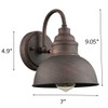 DIRYZON Outdoor Gooseneck Wall Sconce and Dimmable LED Ceiling Light
