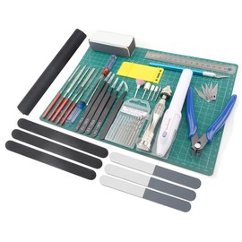 BXQINLENX Professional Gundam Model Tools Kit Modeler Basic Tools Craft Set Hobby Building Tools Kit for Gundam Car Model Building Repairing and Fixing (33)…