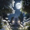 Claire de LuneㅣBlack flowers under the moonlightㅣEnchanting flowers and sweet