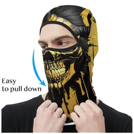 Obacle Balaclava Face Mask Men Women for Sun Protection Motorcycle Fishing Raves