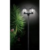 Ideaworks 3-in-1 Solar Lamp Post Light, Plastic, Black
