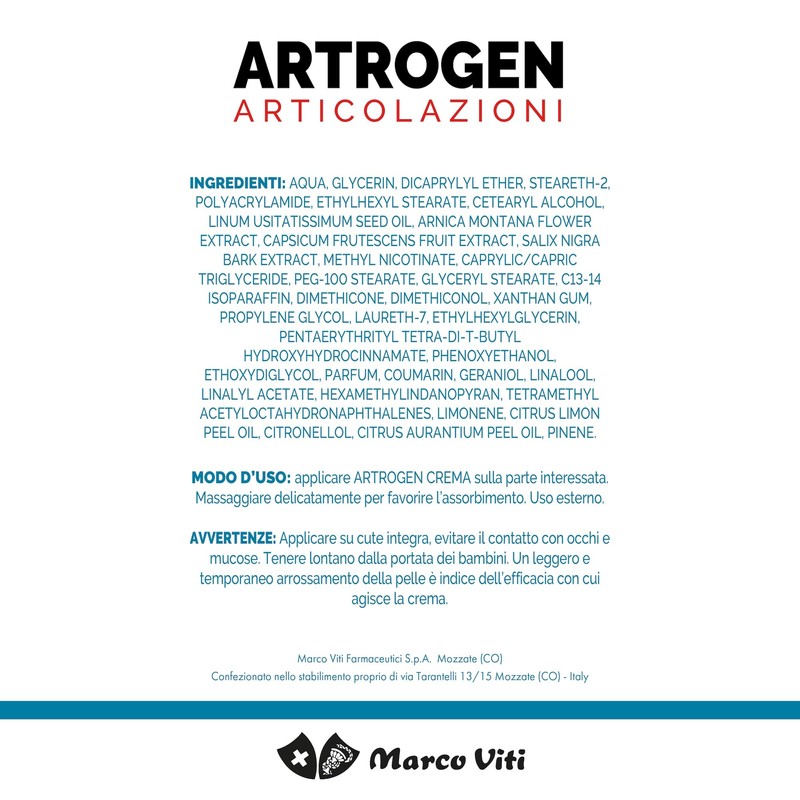 Marco Viti - Marco Viti Artrogen Crema per Articolazioni 100ml