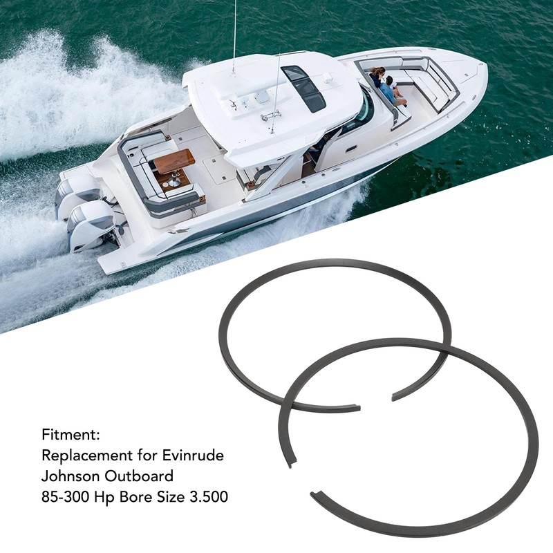 2pcs Outboard Piston Rings 394930 Boat Motor Piston Ring Set