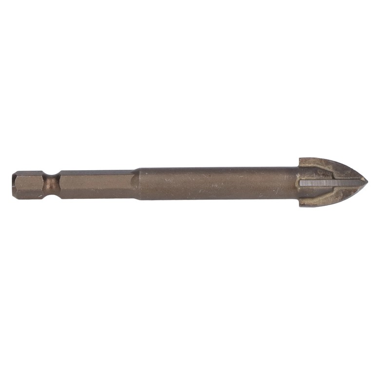 5Pcs Cross Drill Bit 1/4in Hex Shank Tile Glass Ceramic