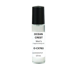 Queen2KeepUp Boutique Ocean Crest (Men) Body Oil 10 ml Fragrance All Natural 1/3 oz Roll-On Scent