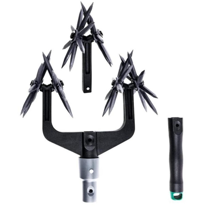 Rotary Cultivator Tool, Garden Handheld Tiller, Cultivator Cordless Tiller for