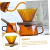 COHEALI 1 Set Decorative Coffee Funnel High Borosilicate Dripper with