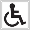 VSafety General Door-Disabled Toilet Sign - 150mm x 150mm -