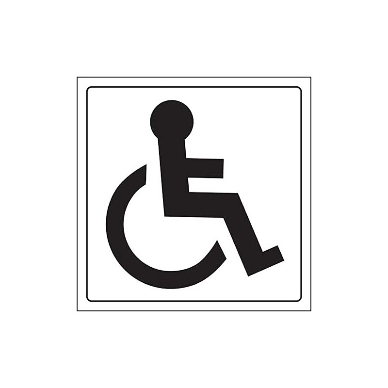 VSafety General Door-Disabled Toilet Sign - 150mm x 150mm -