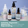 Eva Naturals Rejuvenating Skin Care Set - Exfoliate, Replenish &