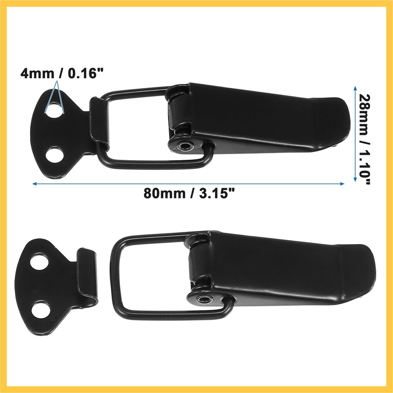 REPAIROCK Universal Car Bumper Security Hook Lock Clips Quick Release