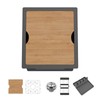 Black Kitchen Sink Workstation, 15x17 In Stainless Steel Undermount Modern