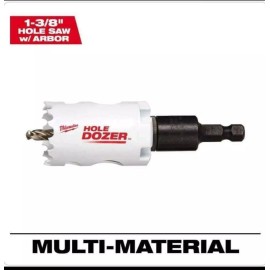 Milwaukee 49-56-9671 1-3/8 Hole Dozer Bi-Metal Hole Saw w/ Arbor