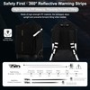 NEW TILAMI 18 Inch Expandable Rolling Backpack with 6-Wheel Stair
