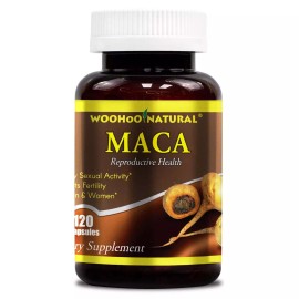 WooHoo Natural WooHoo Natural® Maca 500 mg 120 Caps Energizing Herb Rich in Saponins
