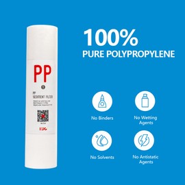 Sandmonk 5 Micron 10" x 2.5" Whole House Sediment Filter Home Water Filter Cartridge Replacement for Any 10 inch RO Unit