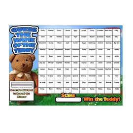 A3 what's the name of the Teddy Fundraising Scratchcard Match and Win card