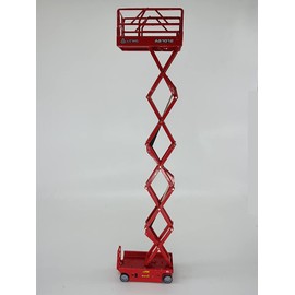 1:30 Scale Model LGMG 1012 Self Propelled Scissor Lift Model Platform Simulation Replica Collection Toys Cylinders Extend Gift