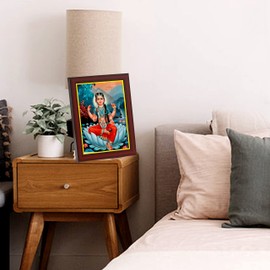 zig zag Goddess Bala Tripura Sundari Small Photo Frame For Wall Table Size Small Pooja Room ( 6x8 inches, Acrylic Glass)