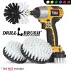 Interior Car Detailing Drill Brush Set - Soft Bristle Power