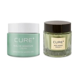 Kim Jeong-moon Aloe [김정문알로에] 라센스 큐어 리알로에 시그니처 크림 55g 안티에이징 크림에스 50g 1세트 Ss (44977304) 1개