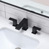 VCCUCINE Black Bathroom Faucet 3 Hole, 8 Inch Widespread Bathroom