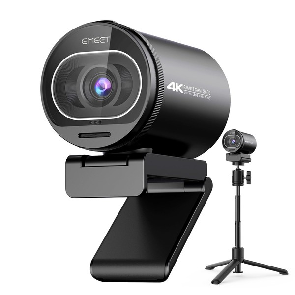 EMEET S600 4K Webcam with Tripod for Streaming - Sony