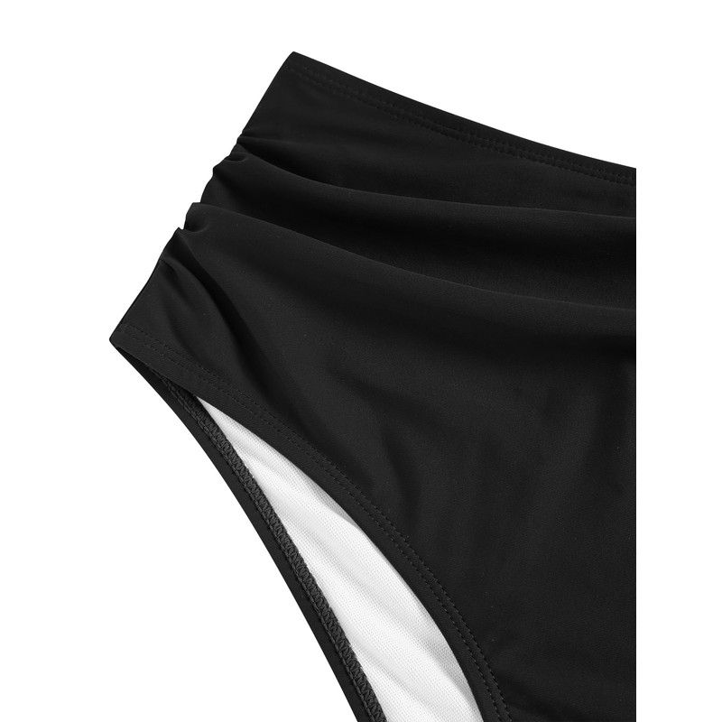 ZAFUL Womens High Waisted Bikini Set Tie Knot High Rise