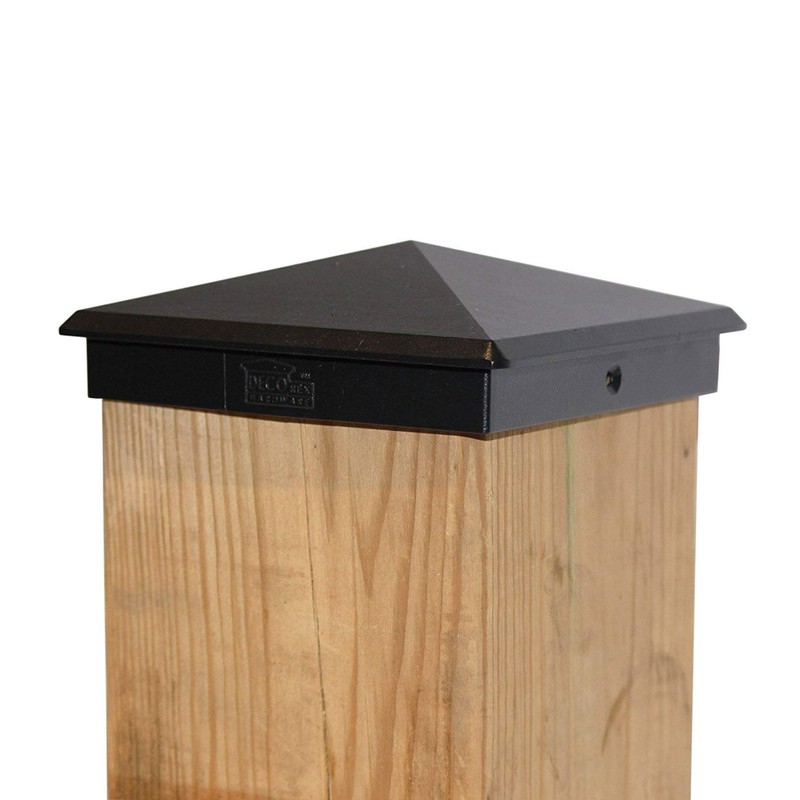 True 6" x 6" Heavy Duty Aluminium Pyramid Post Cap