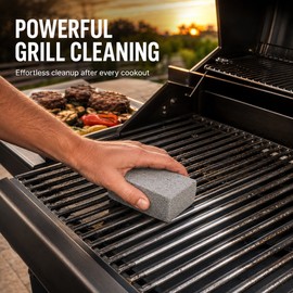 5 Pack Pumice BBQ Grill Cleaning Brick, Handheld Barbecue Grate Scrubber Stone, Gray, 3.94 × 2.76 × 1.29 Inches, 1 Piece