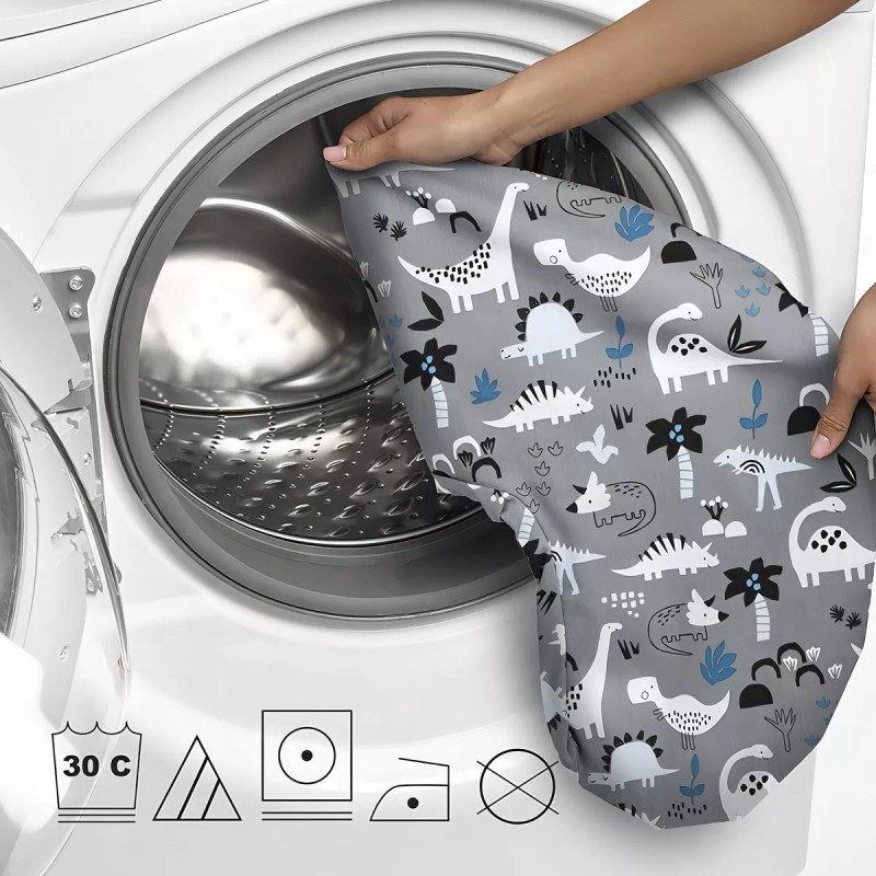 Boppy Cojin de lactancia Boppy Pillow color Gris Dinosaurios