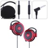 Wired Clip Headphones - 3.5mm Plug Over Ear Stereo Headphones,Running