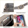 RFID-Blocking Women's Crossbody Bag with Touch Screen Phone Window: Convertible