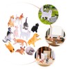 Kisangel 12pcs Cat Figurines Toys Kitten Puppy Statues Pet Figurines