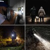 HYVCZP 1/2/3 Pack ​LED Torch,Super Bright Flashlight,5 Modes Adjustable Focus,