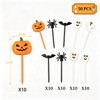 50 PCS Halloween Picks Cupcake Toppers, 2.3 x 0.6 Inch