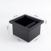 Espresso Knock Box Chute, Stainless Steel Built-in Desktop Coffee Knock