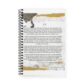 CafePress Graduation Baccalaureate IF By Rudyard Kipling Spiral Bound Journal Notebook, Personal Diary, Planner