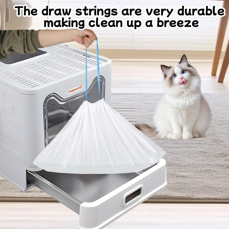 100 Count Litter Box Robot 4 and 3 Waste Bags,