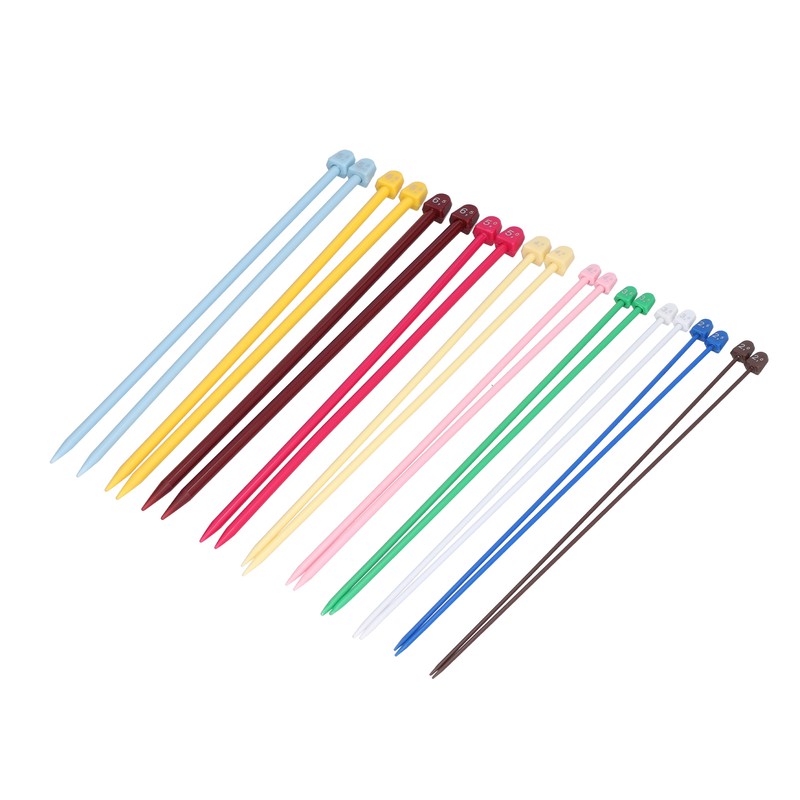 20Pcs Knitting Needles Multicolour Portable 26cm Sweater Needle Plastic Weaving