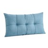 DormCo Rainha - Plush Tufted College Headboard - Smoke Blue