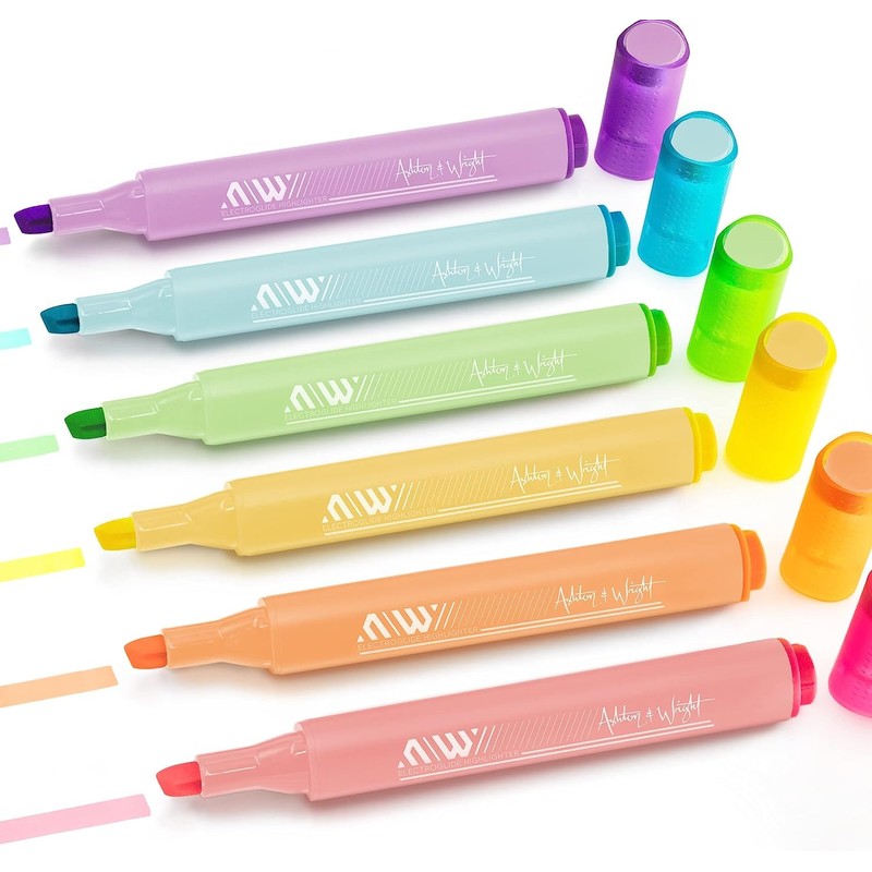 Ashton and Wright - ElectroGlide Triangular Highlighters (Neon & Pastel)