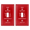 (2 Pack) Airmont Products AP-10461, Emergency Gas Shut-off Toggle Switch