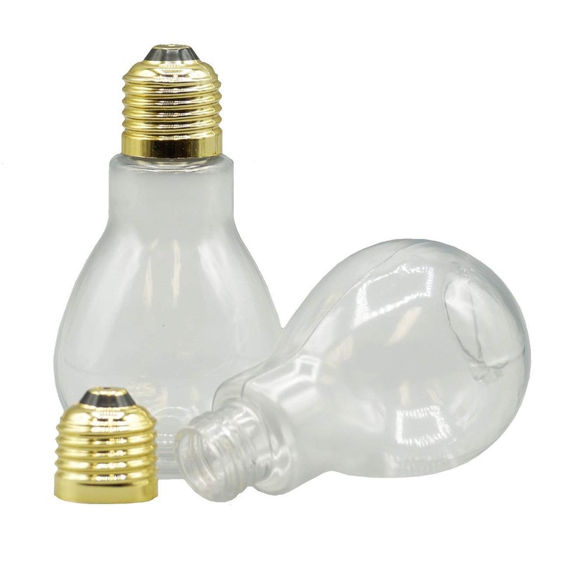 Creative Hobbies® Clear Fillable Plastic Light Bulbs – DIY Crafts,